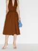 Image 2 of STAUD Moana flared halterneck dress