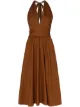 Image 1 of STAUD Moana flared halterneck dress