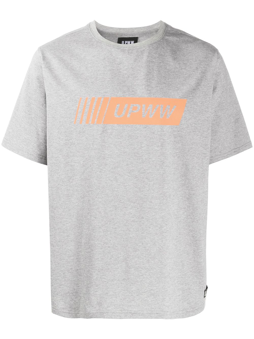 Upww Logo Print T-shirt In Grey