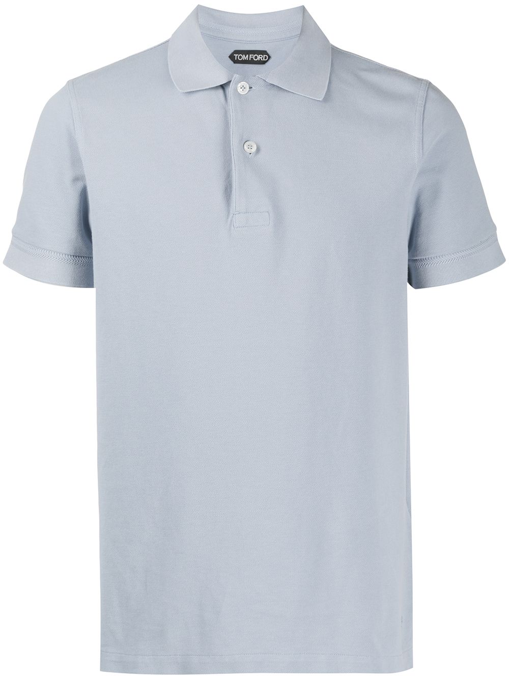 Tom Ford Short Sleeve Polo Shirt In Blue