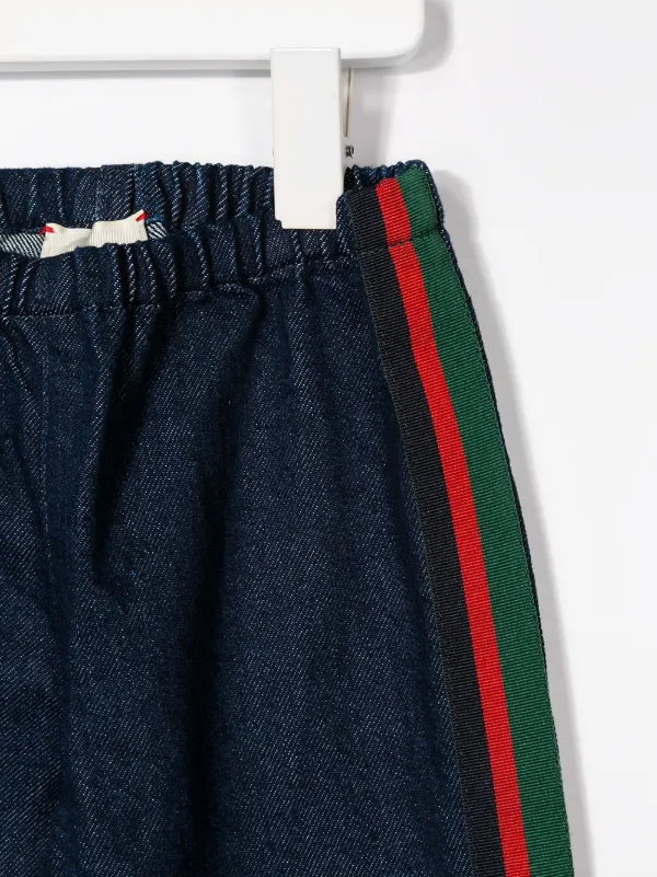 gucci jeans stripe