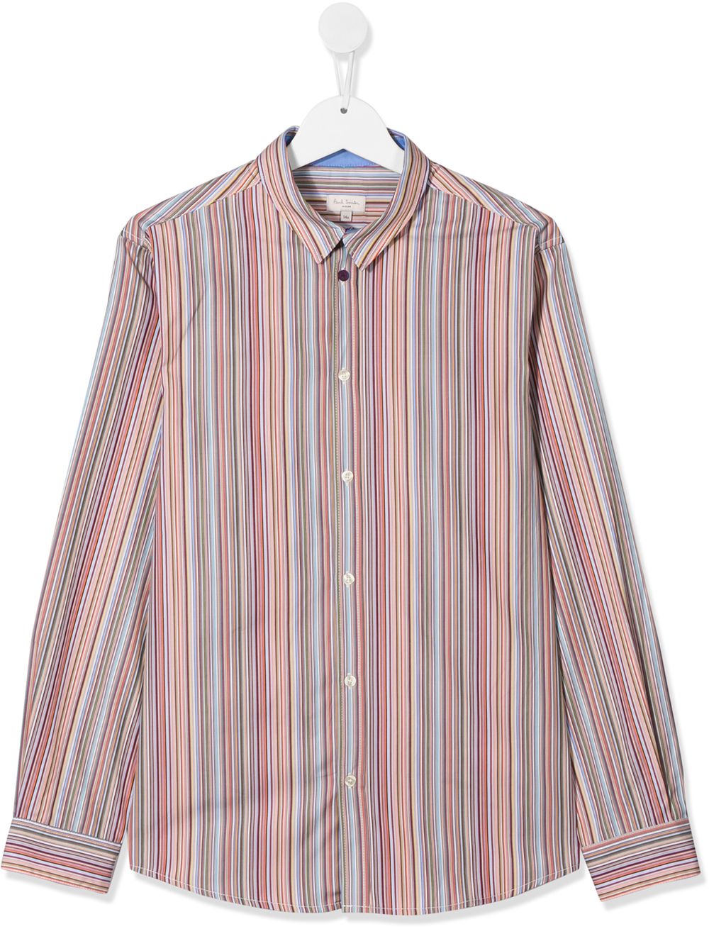 Shop Paul Smith Junior Teen Striped Shirt In Orange