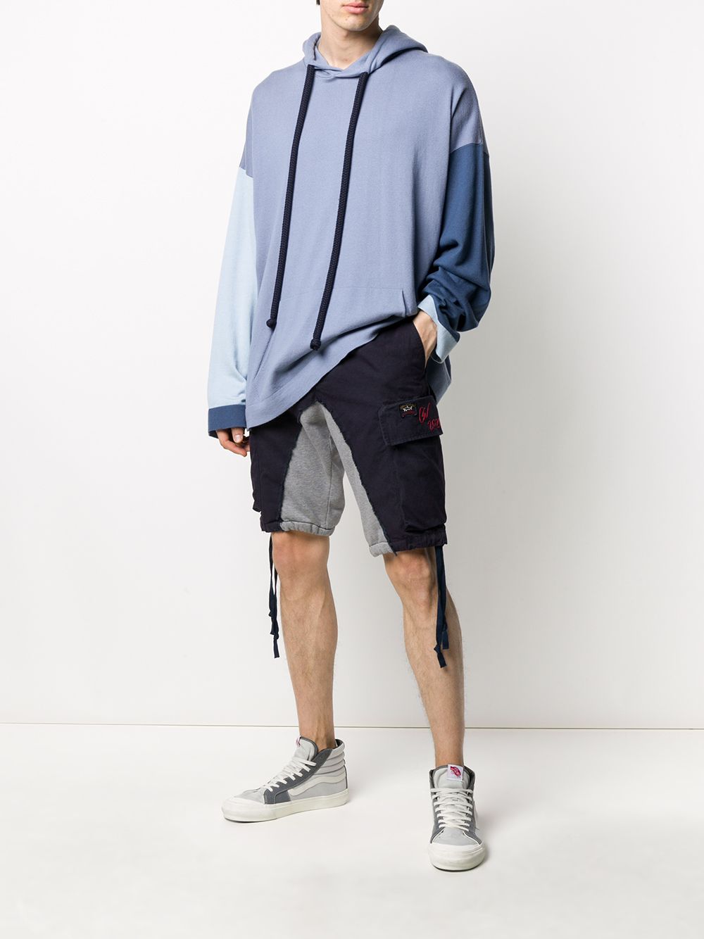 фото Greg lauren x paul & shark combined cargo shorts