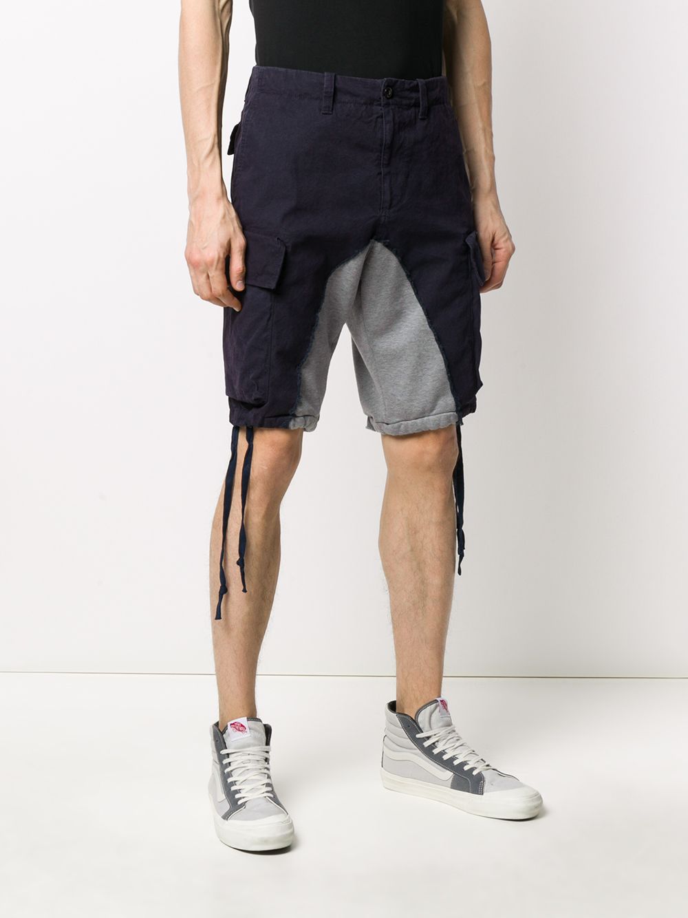 фото Greg lauren x paul & shark combined cargo shorts