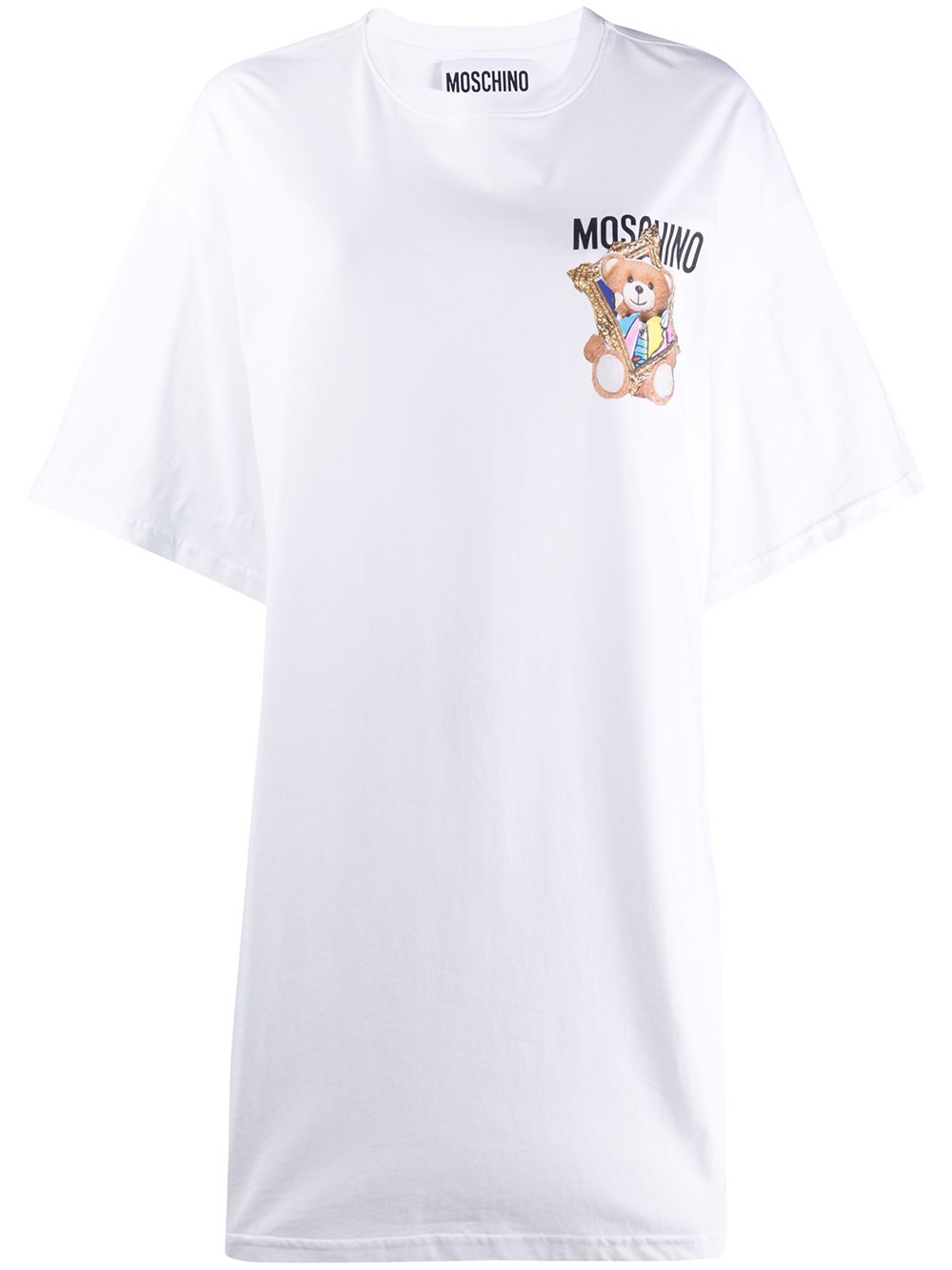 фото Moschino платье-футболка с логотипом