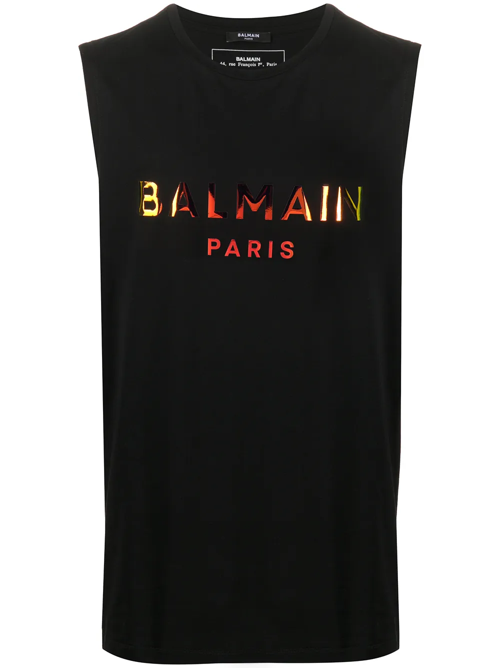 фото Balmain топ без рукавов с логотипом