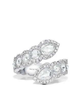David Morris Anello Toi Et Moi In Oro Bianco 18kt Con Diamanti - Farfetch