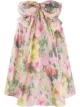 Image 1 of MSGM bow-embellished floral skirt