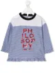 الصورة 1 من Philosophy Di Lorenzo Serafini Kids تيشيرت مخطط بشعار الماركة