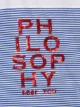 Philosophy Di Lorenzo Serafini Kids تيشيرت مخطط بشعار الماركة