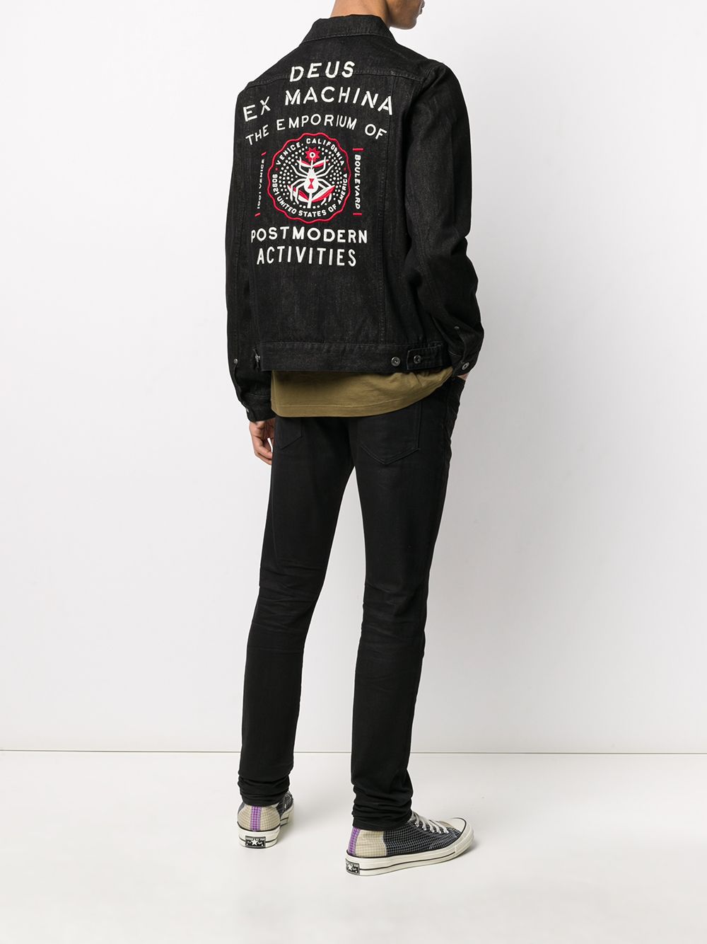 фото Deus ex machina logo-patch denim jacket