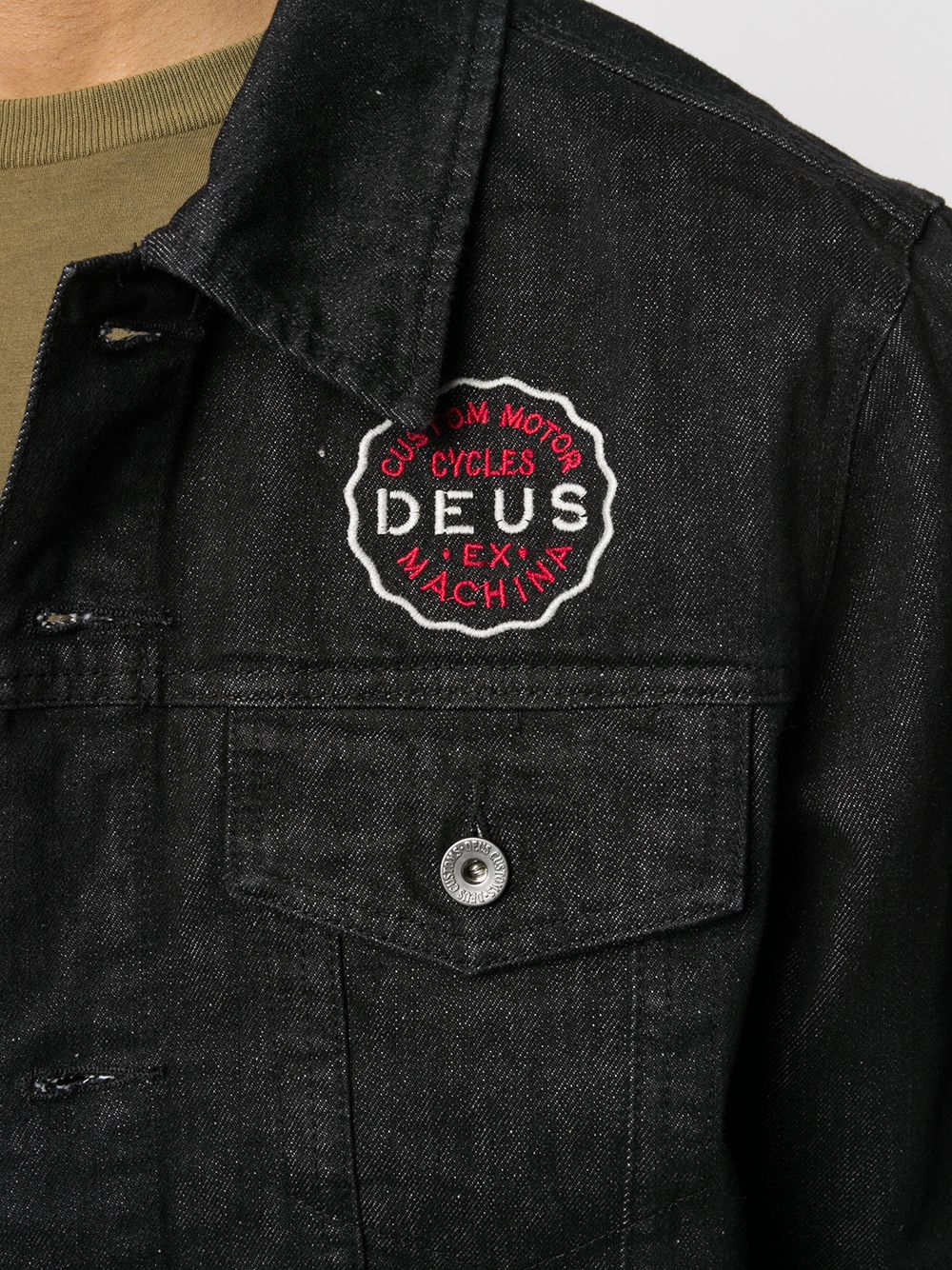 фото Deus ex machina logo-patch denim jacket