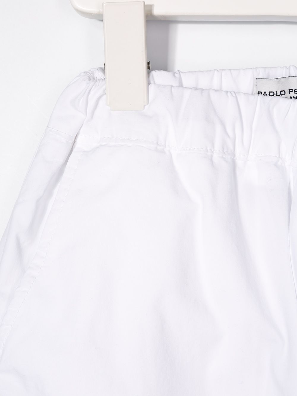 Shop Paolo Pecora Straight Leg Trousers In White