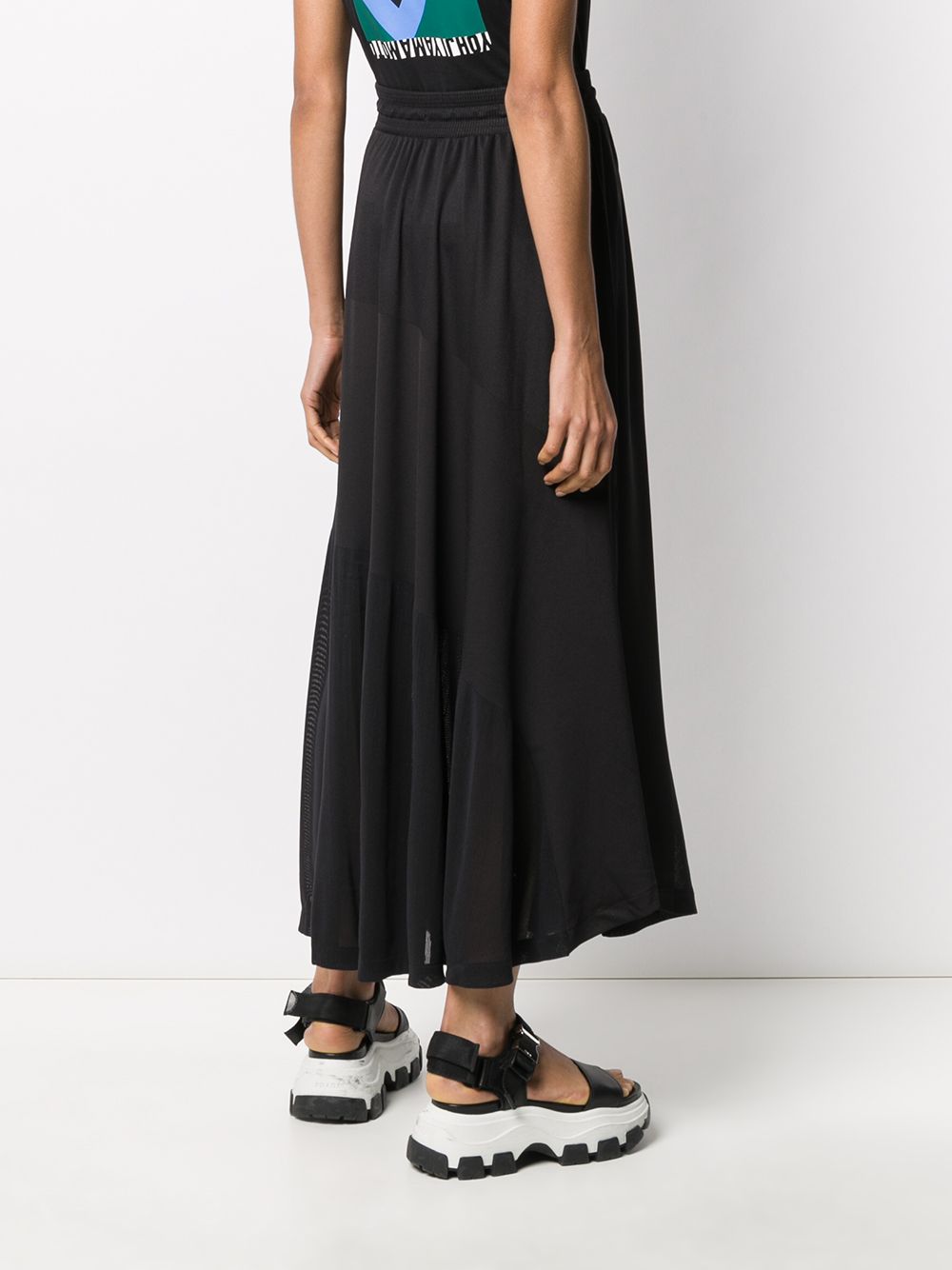 фото Y-3 pleated long-line skirt