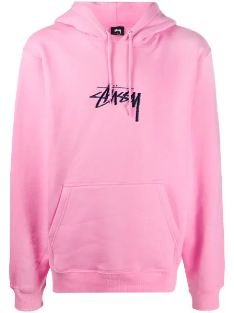 stussy stock logo moletom com capuz