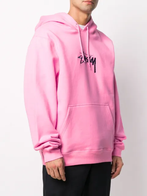 stussy stock logo moletom com capuz