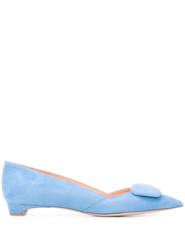blue pointed shoes