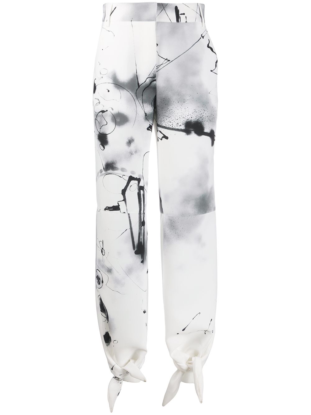 Shop Off-white Futura Tapered Trousers In White