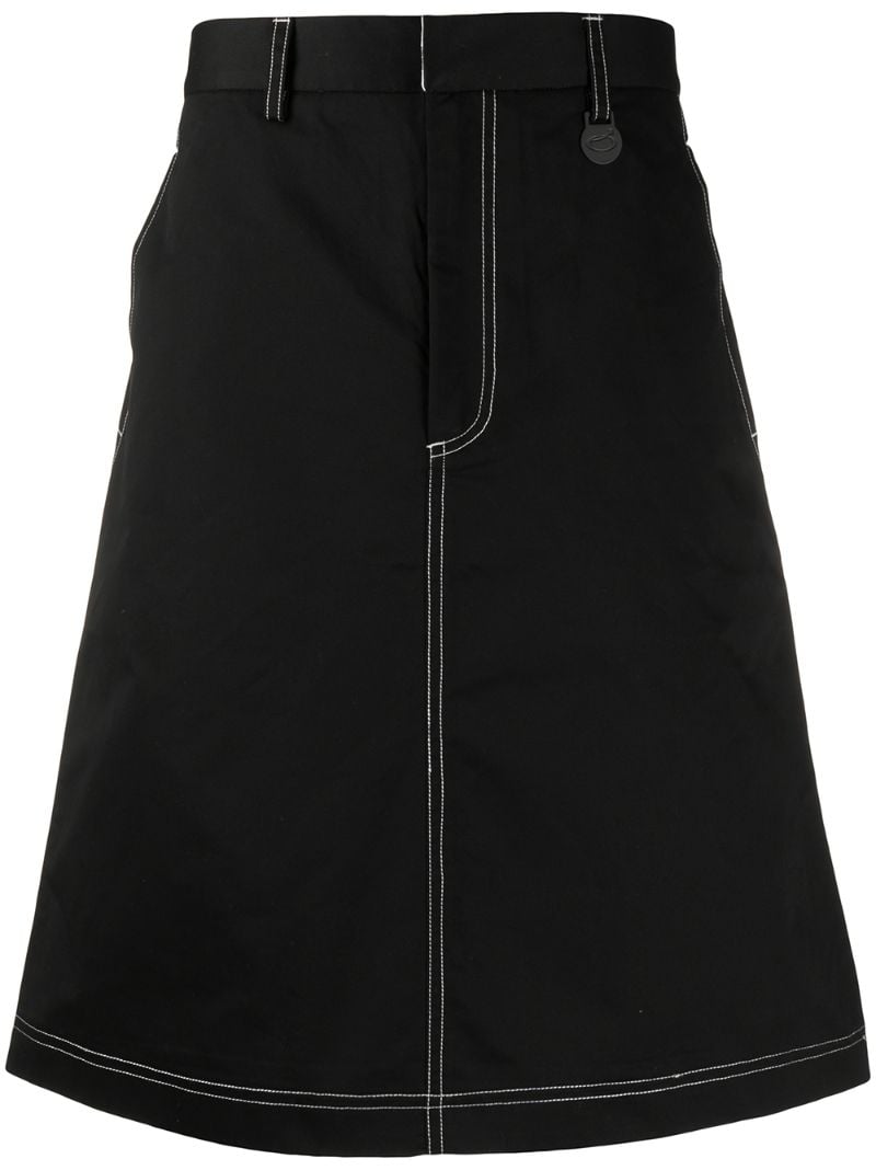 Xander Zhou A-line Midi Skirt In Black