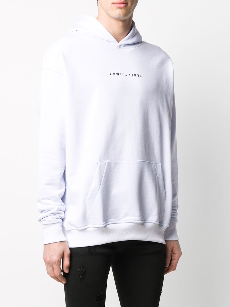 FAMILY FIRST LOGO PRINT HOODIE