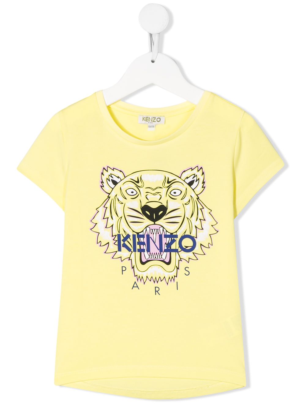 фото Kenzo kids crew neck printed logo t-shirt