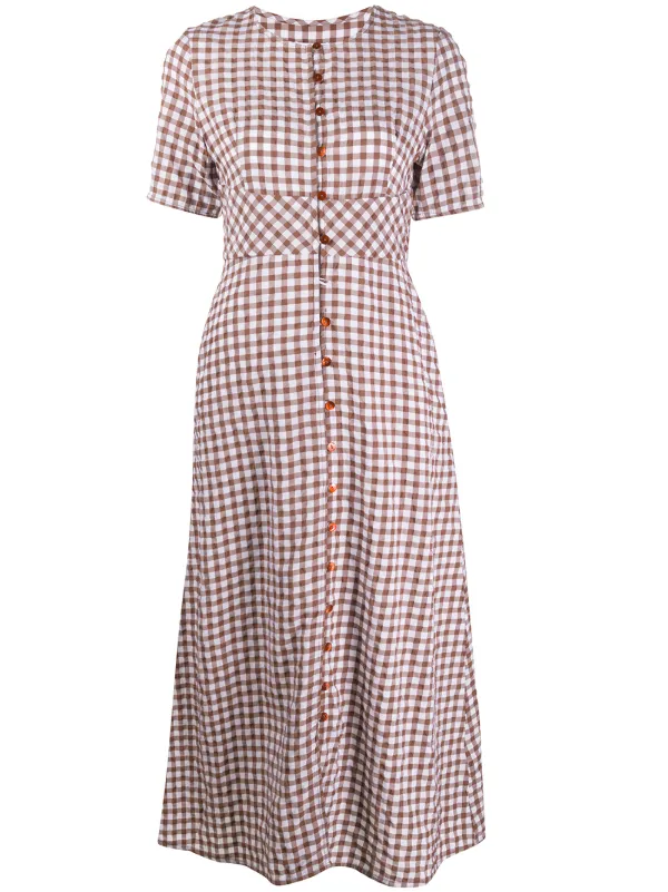 seersucker midi dress