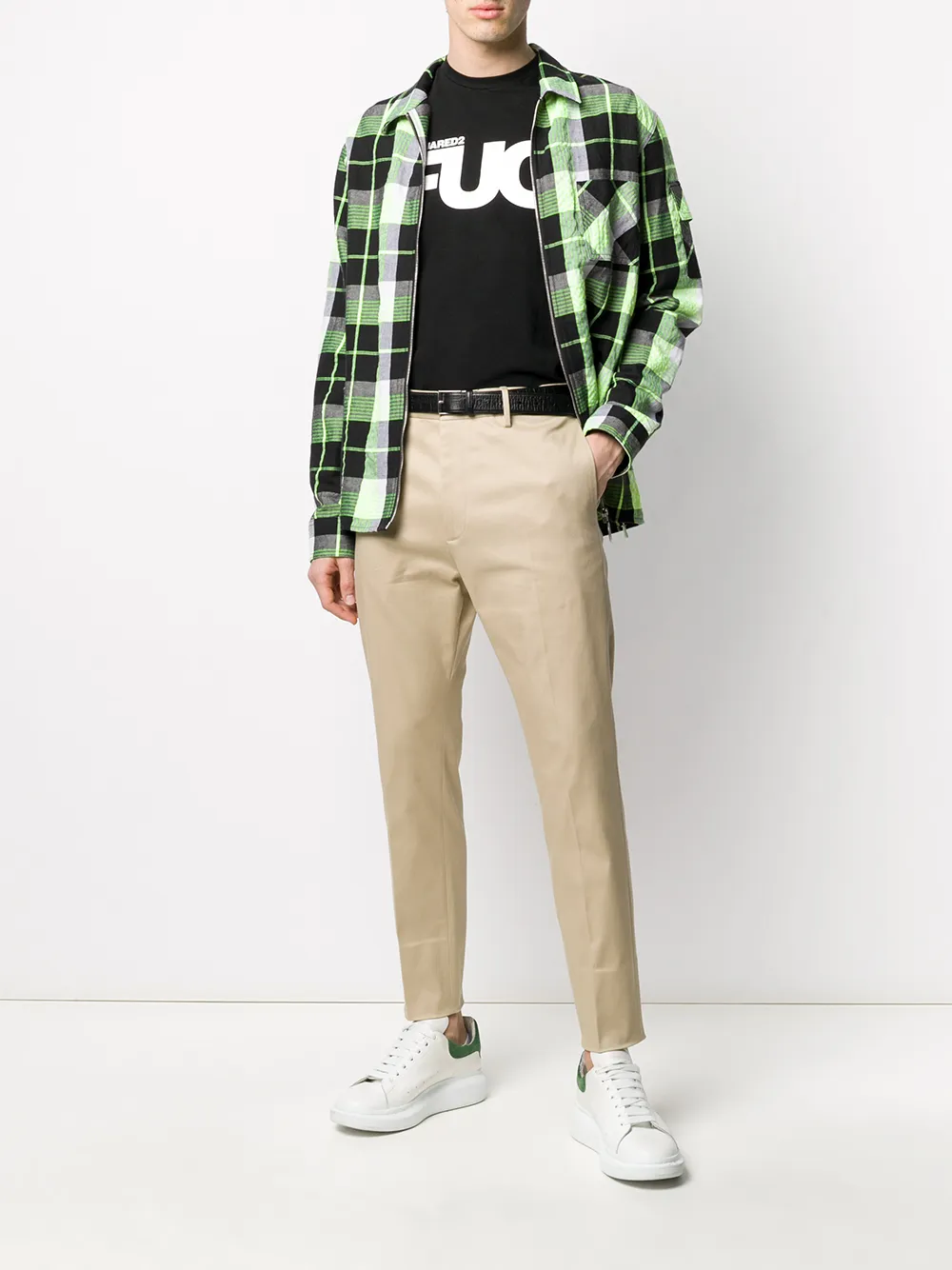 DSQUARED2 T-shirt met logoprint Zwart
