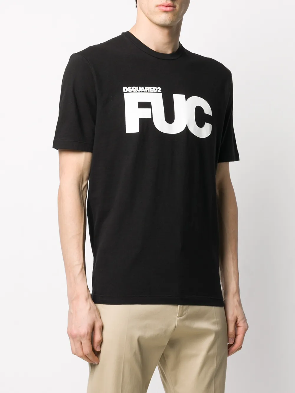 DSQUARED2 T-shirt met logoprint Zwart
