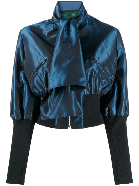 Jean Paul Gaultier Pre-Owned 1991 pussy bow zipped jacket