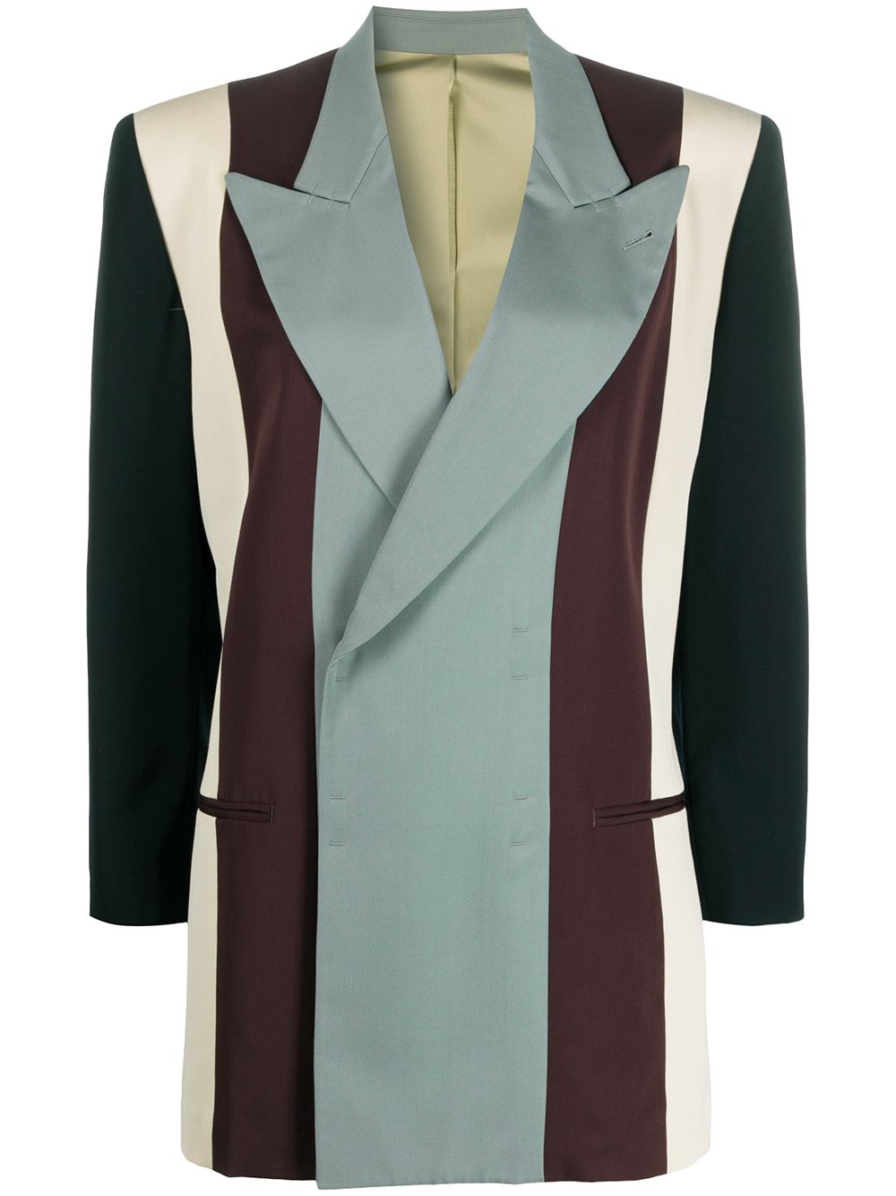 1994 colour-block striped blazer