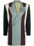 Jean Paul Gaultier Pre-Owned 1994 colour-block striped blazer - Blue