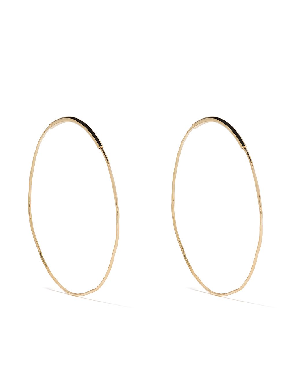 фото 5 octobre 14kt yellow gold aya hoop earrings