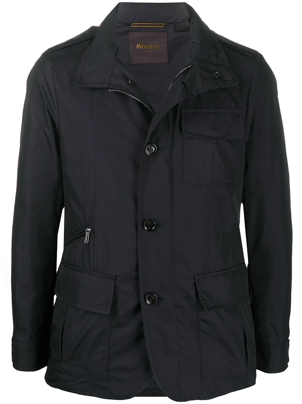 Moorer Slim-fit Shell Jacket In Blue
