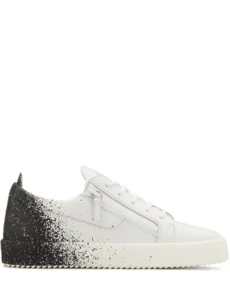 black and white giuseppe sneakers