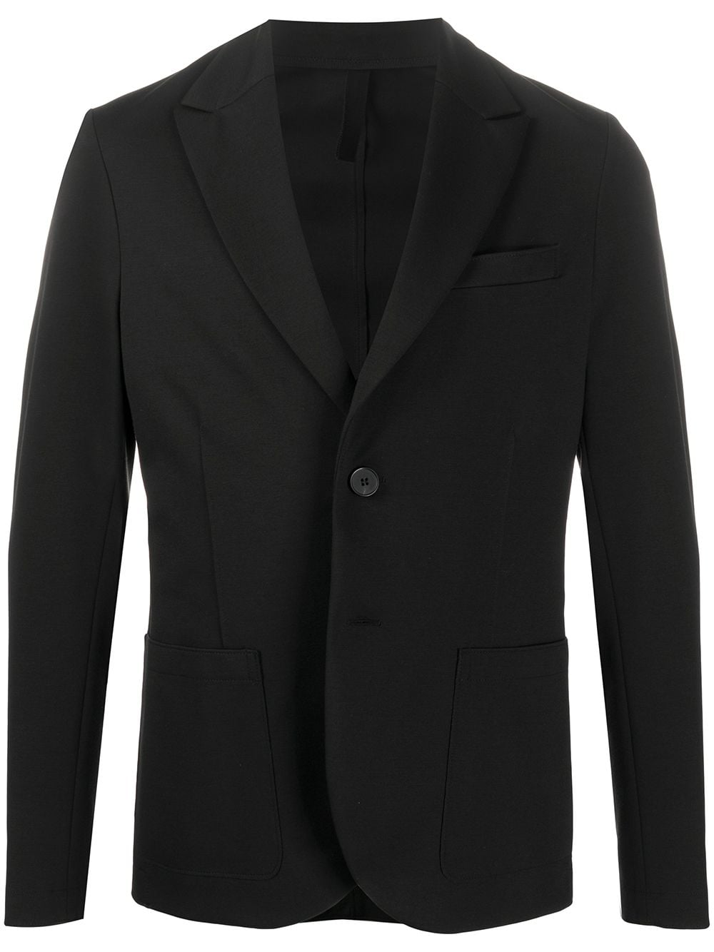 Shop Harris Wharf London Fitted Single-breasted Blazer In Black