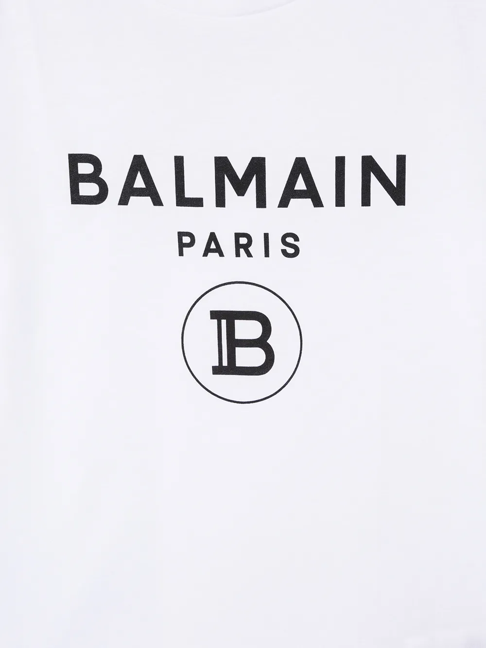 фото Balmain kids футболка с круглым вырезом и логотипом