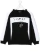 الصورة 1 من Balmain Kids سويت شيرت متباين الألوان بشعار الماركة