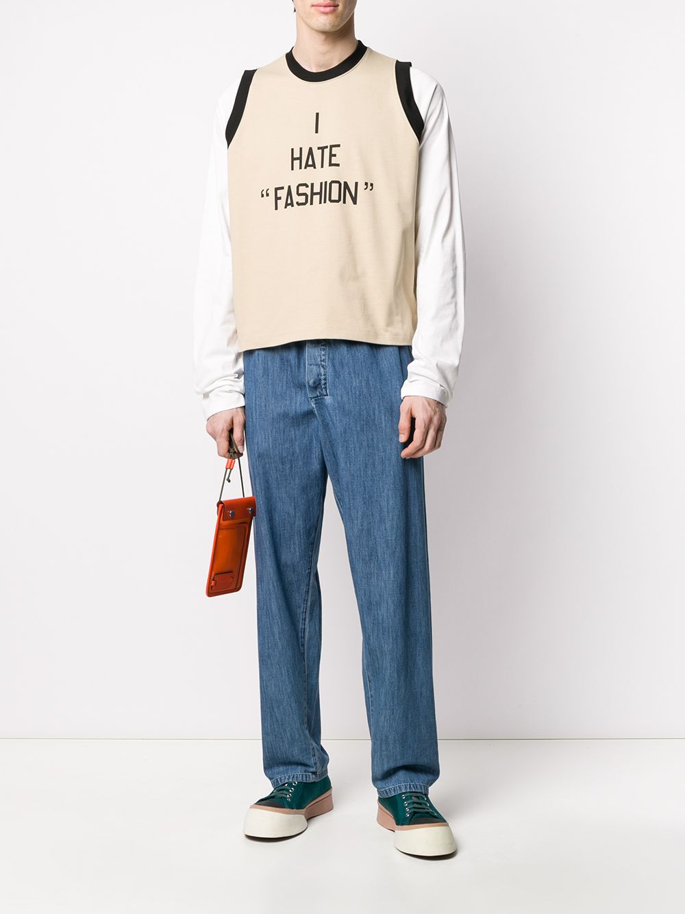 фото Sunnei 'i hate fashion' tank top