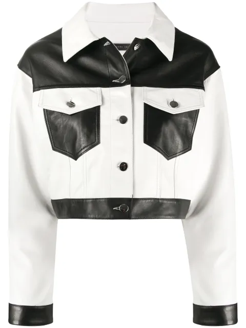 Giuseppe Zanotti cropped colour block jacket