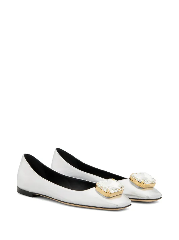 Loewe shamrock leather deals ballet flats