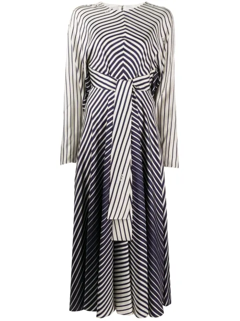 Valentino Garavani stripe tie-waist maxi dress