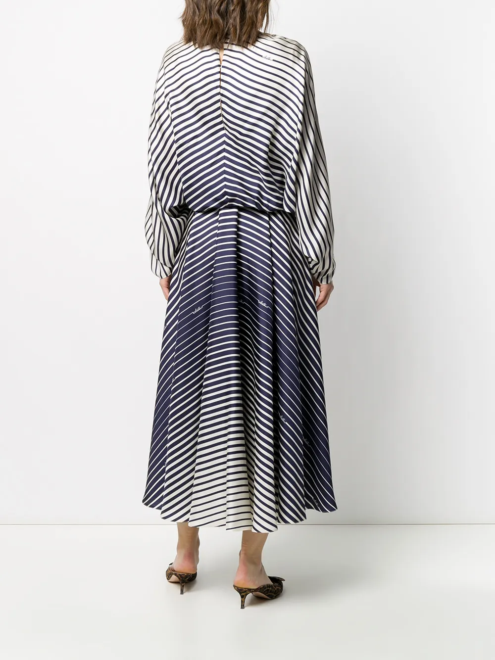 Valentino Garavani Maxi-jurk met striktaille Beige