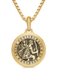 David Yurman 18kt yellow gold St. Christopher amulet (34.5mm)