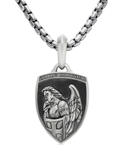 David Yurman sterling silver St. Michael amulet (26mm)