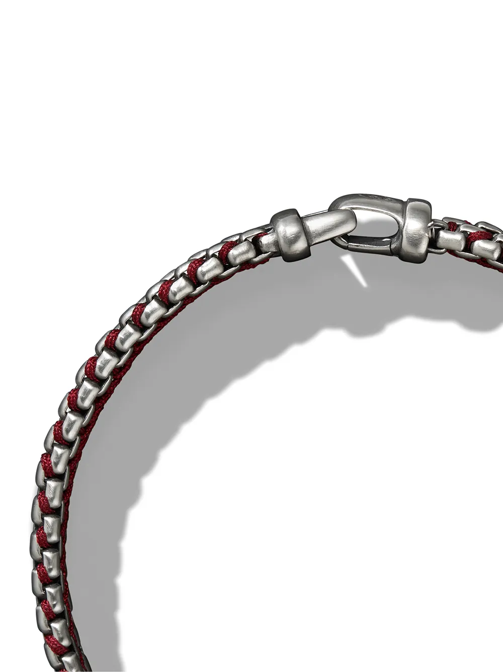DAVID YURMAN STERLING SILVER WOVEN BOX CHAIN BRACELET (10MM)