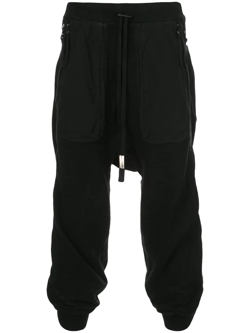 BORIS BIDJAN SABERI DROP CROTCH RELAXED TROUSERS