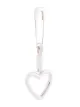 Image 1 of AMBUSH heart charm paperclip detail earring