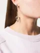 Image 2 of AMBUSH heart charm paperclip detail earring