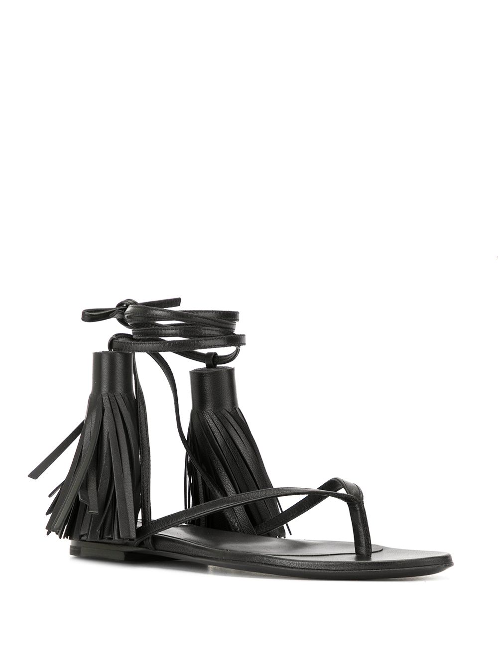 фото Jil sander сандалии с завязками на щиколотке и кисточками