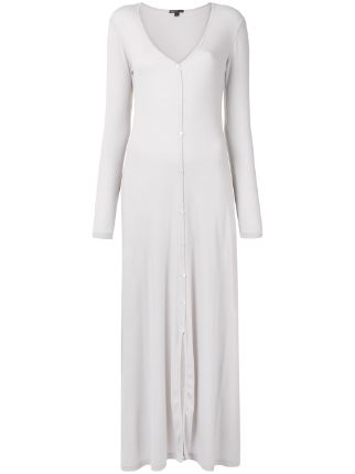 James Perse Ribbed Knit Cardigan Dress Farfetch